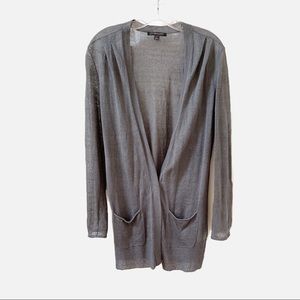 Classiques Entier Longline Linen Cardigan Size Small